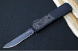 Guardian Tactical APEX OTF - Black Anodized Aluminum & Carbon Fiber Handle / CPM-MagnaMax Steel / Black Tactical Finish / Single Edge Blade with Serrations 152112 - Northwest Knives