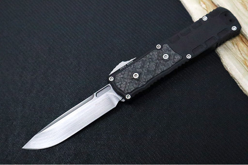 Guardian Tactical APEX OTF - Black Anodized Aluminum & Carbon Fiber Handle / CPM-MagnaMax Steel / Gunmetal Finish / Single Edge Blade 152811 - Northwest Knives