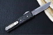 Guardian Tactical APEX OTF - Black Anodized Aluminum & Carbon Fiber Handle / CPM-MagnaMax Steel / Gunmetal Finish / Single Edge Blade 152811 - Northwest Knives