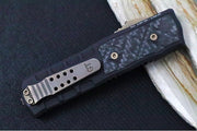 Guardian Tactical APEX OTF - Black Anodized Aluminum & Carbon Fiber Handle / CPM-MagnaMax Steel / Bronzed Gunmetal Finish / Single Edge Blade 152911 - Northwest Knives