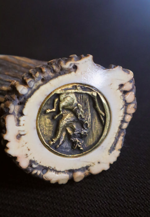 Muela Knives Magnum-26 Fixed Blade - Crown Stag Handle / X50CrMoV15 Stainless Blade / Leather Sheath