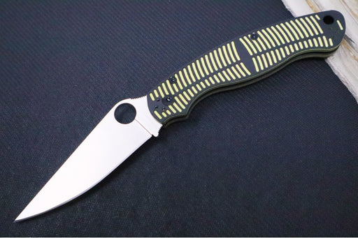 Spyderco Military 2 Salt - CPM-Magnacut Steel / Satin Blade / Yellow & Black G-10 Handle C36GBKYLMCP2 - Northwest Knives