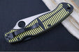 Spyderco Military 2 Salt - CPM-Magnacut Steel / Satin Blade / Yellow & Black G-10 Handle C36GBKYLMCP2 - Northwest Knives