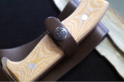 Muela Knives Machete-D Fixed Blade - Brown Micarta Handle / X50CrMoV15 Stainless Blade / Leather Sheath - Northwest Knives