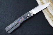 Jack Wolf Knives Gunslinger Jack Slip Joint - CamoCarbon 80s Handle / Titanium Liners & Bolsters / CPM-S90V Steel - Northwest Knives