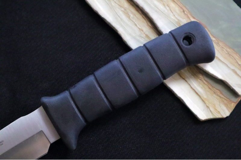 Muela Knives Tanto-19W Fixed Blade - Black Rubber Handle / X50CrMoV15 Stainless Blade / Leather & Nylon Sheath - Northwest Knives