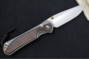 Chris Reeve Large Sebenza 31 LEFT HAND - Drop Point Blade /  Macassar Ebony Inlay / CPM-Magnacut (A1) L31-1117 - Northwest Knives