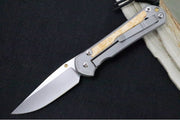 Chris Reeve Large Sebenza 31 LEFT HAND - Drop Point Blade / Box Elder Inlay / CPM-Magnacut (A1) L31-1109 - Northwest Knives