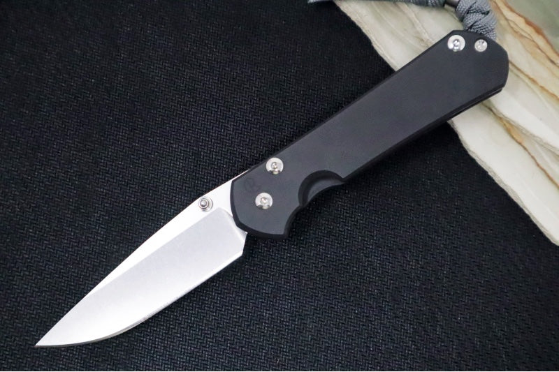 Chris Reeve Knives Small Sebenza 31 NWK Exclusive - Drop Point Blade / CPM-Magnacut Steel / Armor Black Cerakote Handle / Grey Lanyard S31-1734 - Northwest Knives