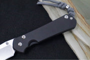 Chris Reeve Knives Small Sebenza 31 NWK Exclusive - Drop Point Blade / CPM-Magnacut Steel / Armor Black Cerakote Handle / Grey Lanyard S31-1734 - Northwest Knives