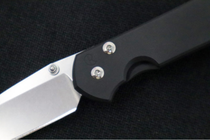 Chris Reeve Knives Small Sebenza 31 NWK Exclusive - Drop Point Blade / CPM-Magnacut Steel / Armor Black Cerakote Handle / Grey Lanyard S31-1734