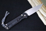 Chris Reeve Knives Small Sebenza 31 NWK Exclusive - Drop Point Blade / CPM-Magnacut Steel / Armor Black Cerakote Handle / Grey Lanyard S31-1734 - Northwest Knives