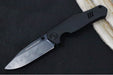 Boker 1969 Z28 Damascus Shadow - Black Anodized Handle Scales / Drop Point Blade / PVD Finished Chad Nichols Tread Pattern Damascus 111110DAM - Northwest Knives