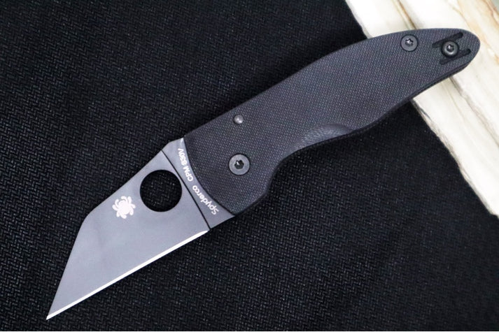 Spyderco Micro Jimbo - Black G10 Handle and DLC Finish – Northwest Knives