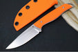 Boker USA Backcountry Fixed Blade - Textured Orange G-10 Handle / CPM-Magnacut Steel / Stonewash Finish / Drop Point Blade 02BU0001 - Northwest Knives