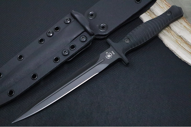 Spartan Blades V-14 Fixed Blade - Black Blade / Black Handle Scales / Black Kydex Sheath SB27BKBKKYBK - Northwest Knives
