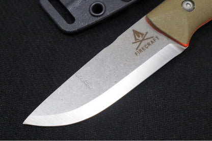 White River Knives FC-PKO Firecraft - Stonewash Finish / CPM-S35VN Steel / Micarta Handle