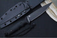 Spartan Blades Clandestina Fixed Blade - Black Blade / Black Micarta Handle / Black Kydex Sheath SB57BKBKKYBK - Northwest Knives