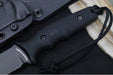 Spartan Blades Clandestina Fixed Blade - Black Blade / Black Micarta Handle / Black Kydex Sheath SB57BKBKKYBK - Northwest Knives