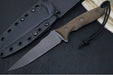Spartan Blades Moros Fighter Fixed Blade - CPM-Magnacut Steel / Spear Point Blade / Black Finish / Green Micarta Handle / Black Kydex Sheath SB53BKGRKYBK - Northwest Knives
