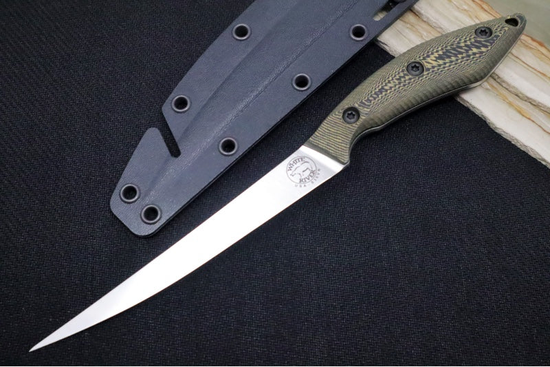 White River 6" Pro Fillet - Maple & Black Richlite Handle / CPM-S35VN Steel WRFK6-RMB - Northwest Knives