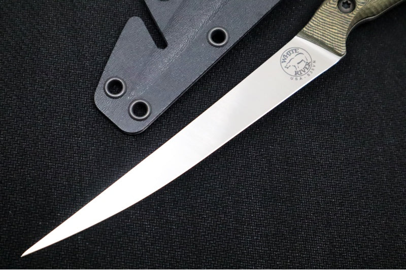 White River 6" Pro Fillet - Maple & Black Richlite Handle / CPM-S35VN Steel WRFK6-RMB - Northwest Knives