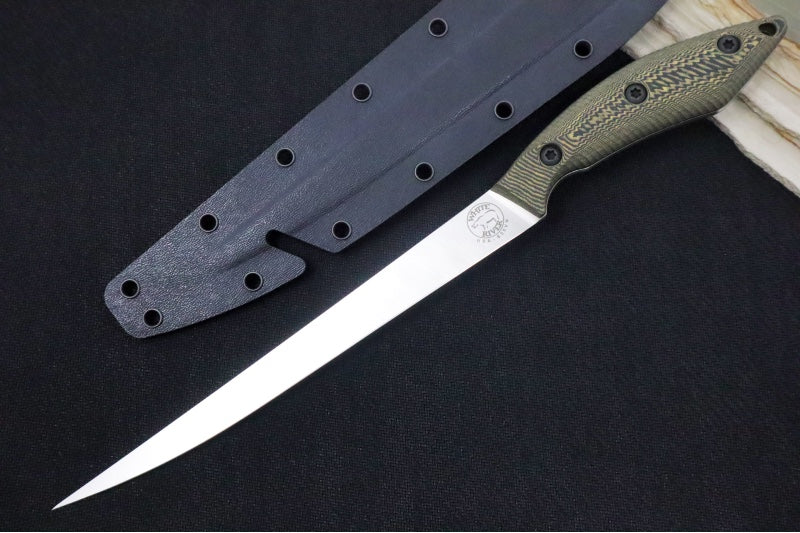 White River 10" Pro Fillet - Maple & Black Richlite Handle / CPM-S35VN Steel WRFK10-RMB - Northwest Knives