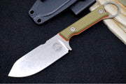 White River Knives 3.5" Firecraft  - CPM-Magnacut Steel / Orange & OD Green Textured G-10 Handle WRFC3.5-TGO-MAG - Northwest Knives