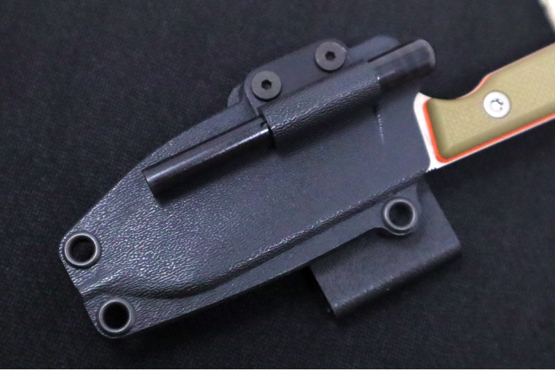 White River Knives 3.5" Firecraft  - CPM-Magnacut Steel / Orange & OD Green Textured G-10 Handle WRFC3.5-TGO-MAG