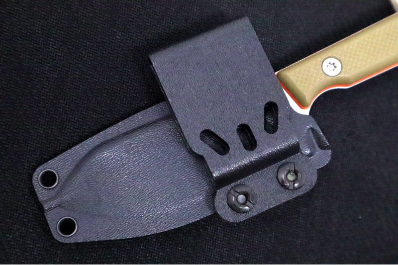 White River Knives 3.5" Firecraft  - CPM-Magnacut Steel / Orange & OD Green Textured G-10 Handle WRFC3.5-TGO-MAG - Northwest Knives