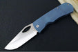McNees Knives 3.75" DX Dixon - CPM-Magnacut Steel / Drop Point / Satin Stonewashed Finish / Blue Anodized Diamond Patterned Titanium Handle & Satin Hardware - Northwest Knives