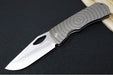 McNees Knives 3.75" DX Dixon Shockwave - CPM-Magnacut Steel / Drop Point / Satin Stonewashed Finish / Stonewashed Patterned Titanium Handle & Satin Hardware - Northwest Knives