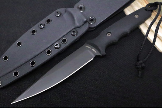 Spartan Blades Clandestina Fixed Blade - Black Blade / Black Micarta Handle / Black Kydex Sheath SB57BKBKKYBK