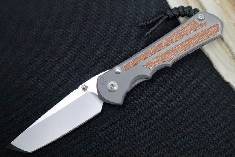 Chris Reeve Knives Large Inkosi - Tanto / CPM-Magnacut Steel / Natural Canvas Micarta Inlay LIN-1046