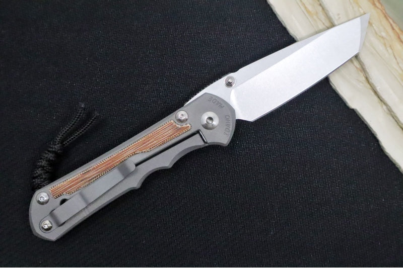 Chris Reeve Knives Large Inkosi - Tanto / CPM-Magnacut Steel / Natural Canvas Micarta Inlay LIN-1046