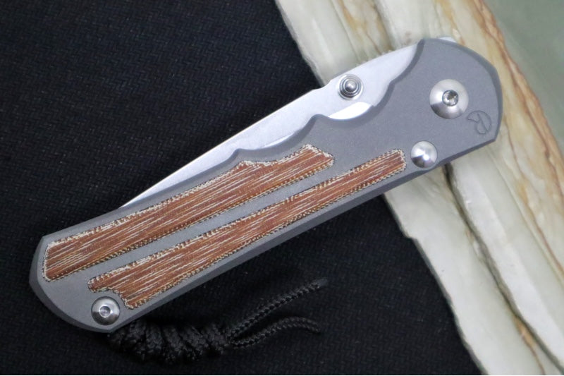 Chris Reeve Knives Large Inkosi - Tanto / CPM-Magnacut Steel / Natural Canvas Micarta Inlay LIN-1046