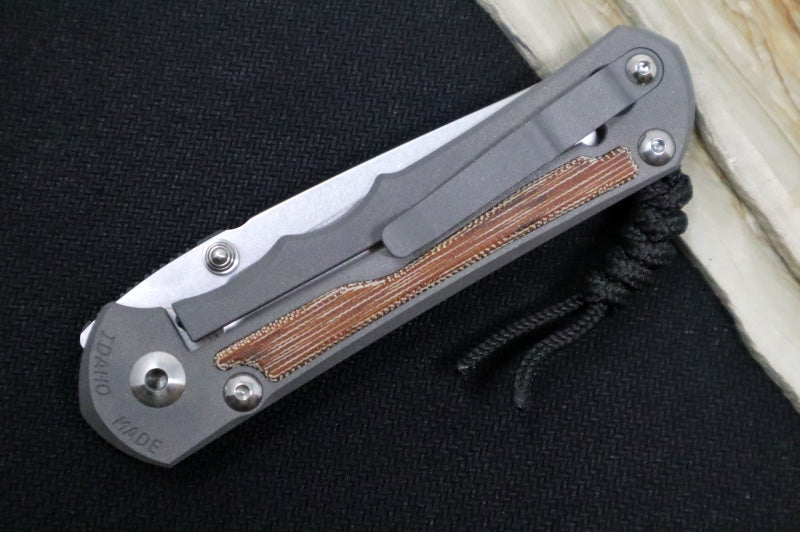 Chris Reeve Knives Large Inkosi - Tanto / CPM-Magnacut Steel / Natural Canvas Micarta Inlay LIN-1046 - Northwest Knives