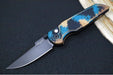 Pro Tech TR-3 Integrity - Drop Point / Black DLC Finish / CPM-Magnacut Steel / "Relic" SHIPWRECK Textured Anodized Handle / Black Lip Pearl Push Button INT106-SHIPWRECK - Northwest Knives