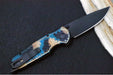Pro Tech TR-3 Integrity - Drop Point / Black DLC Finish / CPM-Magnacut Steel / "Relic" SHIPWRECK Textured Anodized Handle / Black Lip Pearl Push Button INT106-SHIPWRECK - Northwest Knives
