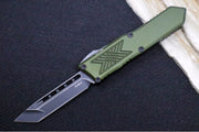 Guardian Tactical GTX-025 OTF - Dark Stonewash Finish / Elmax Steel / Tanto Blade / OD Green Anodized Aluminum Handle 12-8621 - Northwest Knives