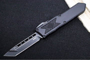 Guardian Tactical GTX-025 OTF - Dark Stonewash Finish / Elmax Steel / Tanto Blade / Black Anodized Aluminum Handle 12-3621 - Northwest Knives