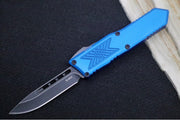 Guardian Tactical GTX-025 OTF - Dark Stonewash Finish / Elmax Steel / Drop Point Blade / Blue Anodized Aluminum Handle 12-4611 - Northwest Knives