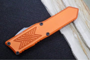 Guardian Tactical GTX-025 OTF - Dark Stonewash Finish / Elmax Steel / Drop Point Blade / Burnt Orange Anodized Aluminum Handle 12-4611BO - Northwest Knives
