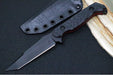 Toor Knives Darter T - Black KG Gunkote Finished Blade / CPM-M4 Steel / Shadow Black G-10 Handle / Kydex Sheath & ULTI Clip 850061338372 - Northwest Knives