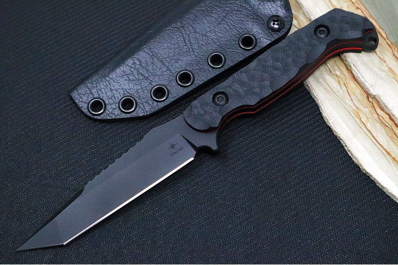 Toor Knives Darter T - Black KG Gunkote Finished Blade / CPM-M4 Steel / Shadow Black G-10 Handle / Kydex Sheath & ULTI Clip 850061338372 - Northwest Knives