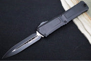 Microtech Combat Troodon OTF Gen III Tactical - Black Finish / Dagger Blade / Black Anodized Aluminum Handle - 1142-1T - Northwest Knives