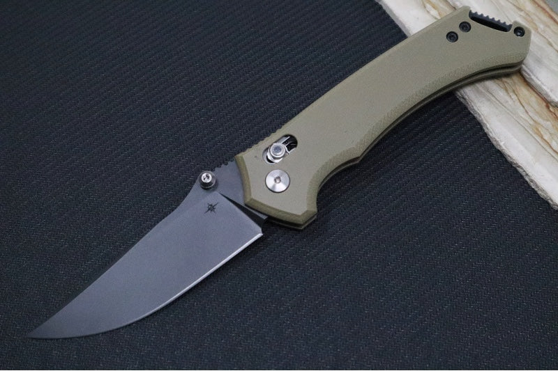 Toor Knives Draper OD Green - CPM-Magnacut Steel / Black Finished Drop Point Blade / OD Green G-10 Handle Scales 850061338792 - Northwest Knives