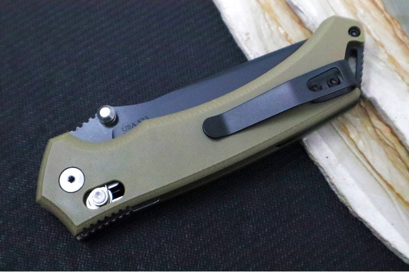 Toor Knives Draper OD Green - CPM-Magnacut Steel / Black Finished Drop Point Blade / OD Green G-10 Handle Scales 850061338792 - Northwest Knives