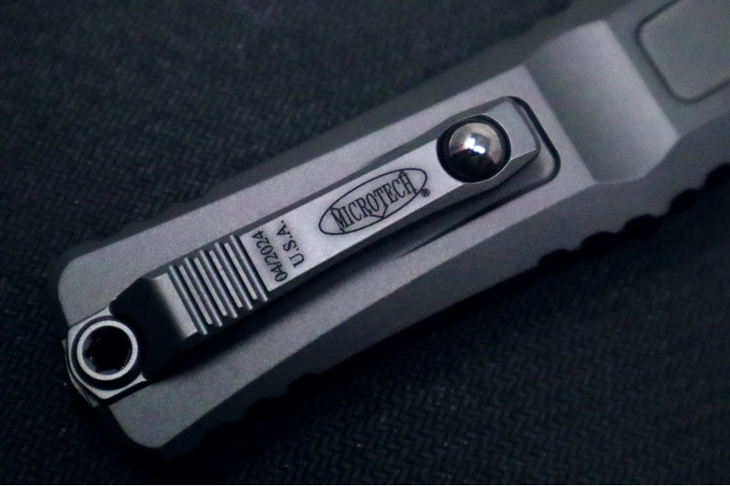 Microtech Combat Troodon OTF Gen III Tactical - Black Finish / Dagger Blade / Black Anodized Aluminum Handle - 1142-1T