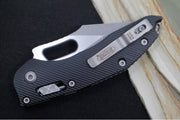 Microtech Stitch RAM-Lock Manual - Spear Point Blade / Apocalyptic Finish / Black Fluted Anodized Aluminum Handle 169RL-10APFL - Northwest Knives
